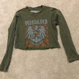 cropped long sleeve shirt